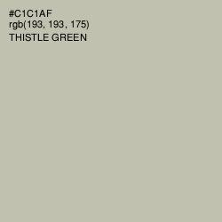 #C1C1AF - Thistle Green Color Image